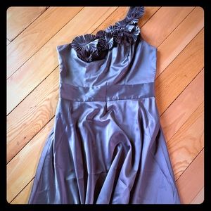 The Limited asymmetrical dress with floral detail